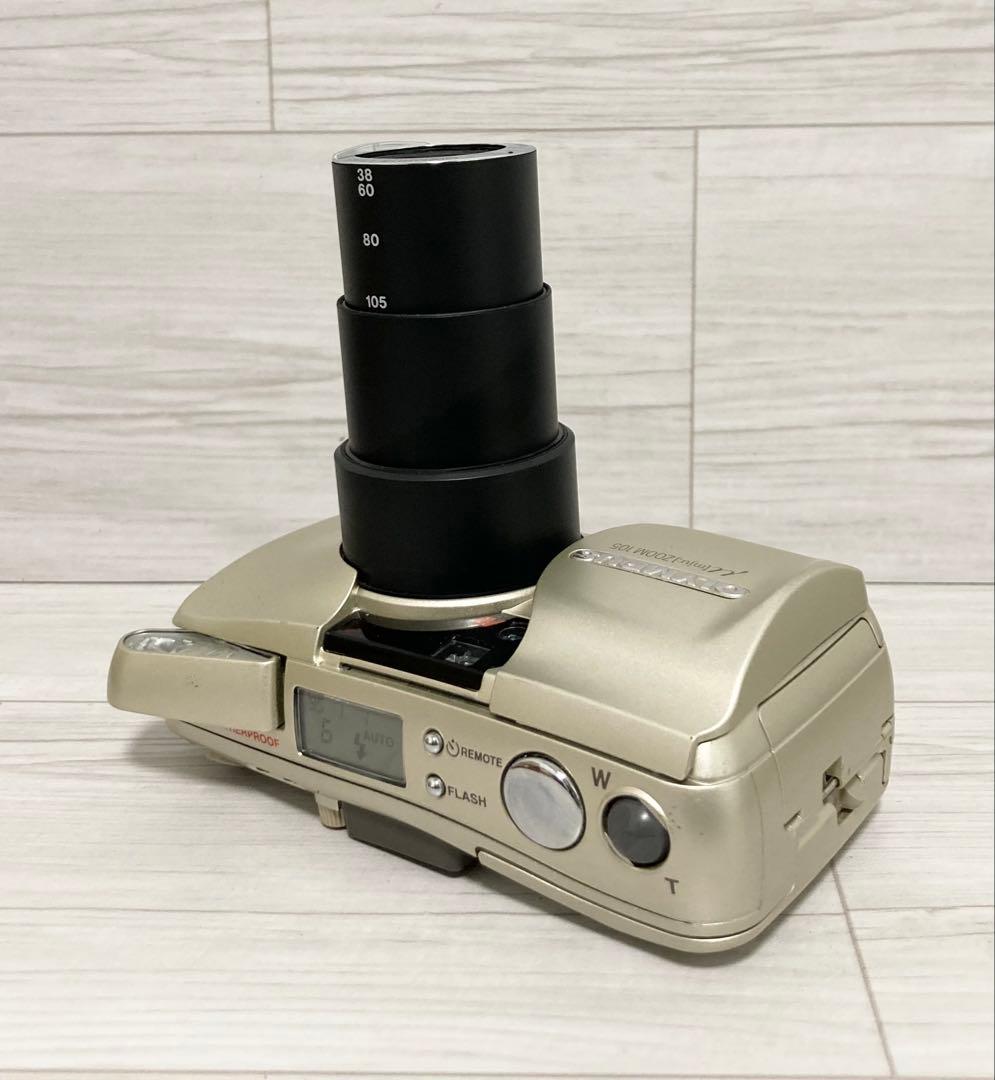 『動作確認済み』OLYMPUS μ【mju：】ZOOM 105 フィルムカメラ