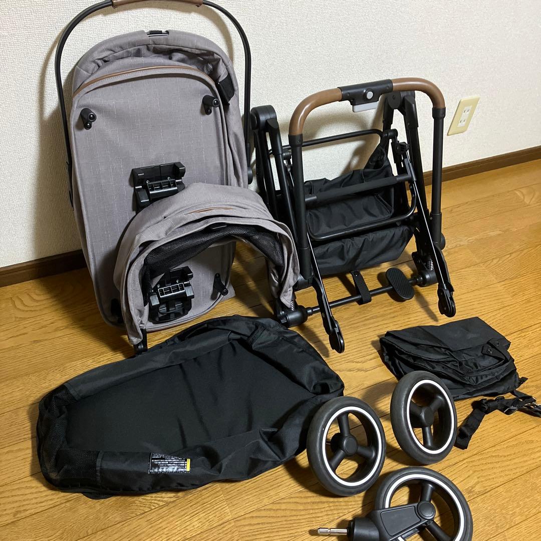 コンビ コムペット ルルテイル キャリー レンティキュラークラウズグレー　カート