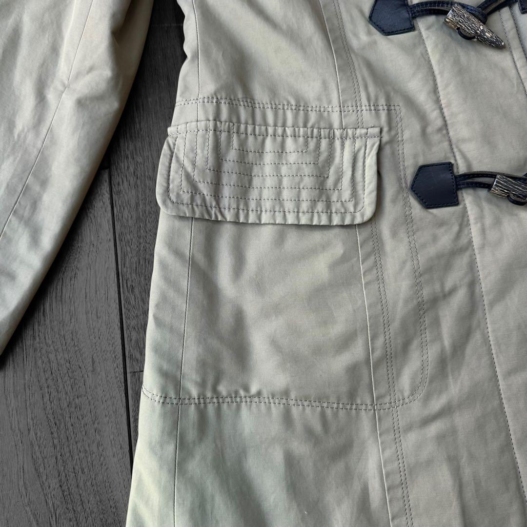 バーバリーブルーレーベル　ラクーンファー　モッズコート　ミリタリーコート