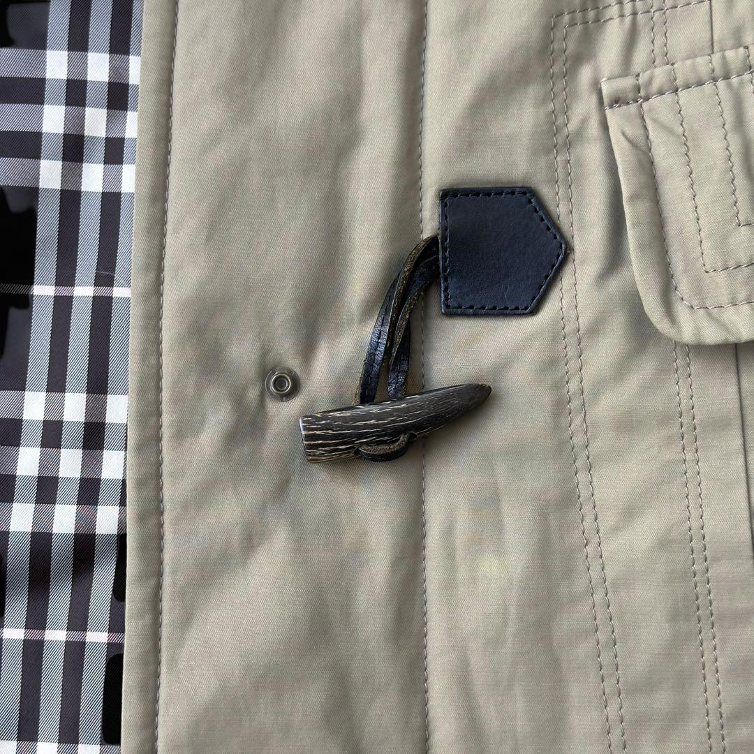 バーバリーブルーレーベル　ラクーンファー　モッズコート　ミリタリーコート