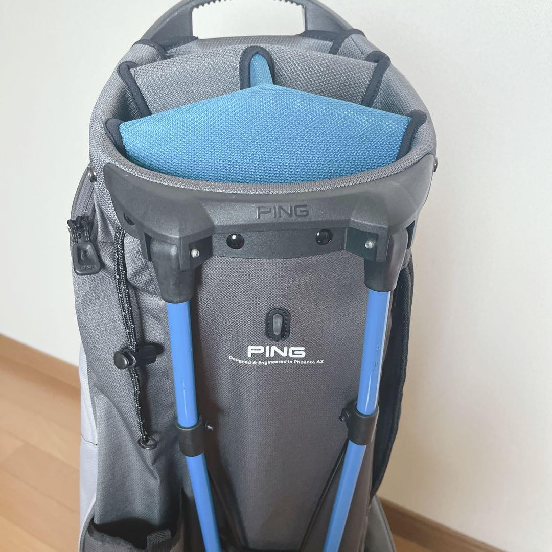 K150 PING 4シリーズ グレー スタンド式キャディバッグ