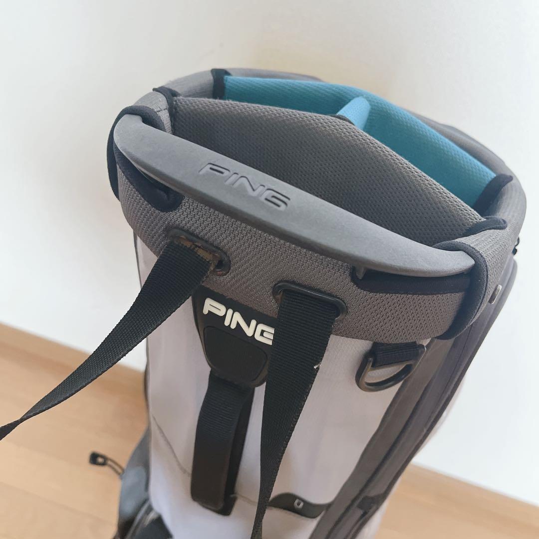K150 PING 4シリーズ グレー スタンド式キャディバッグ