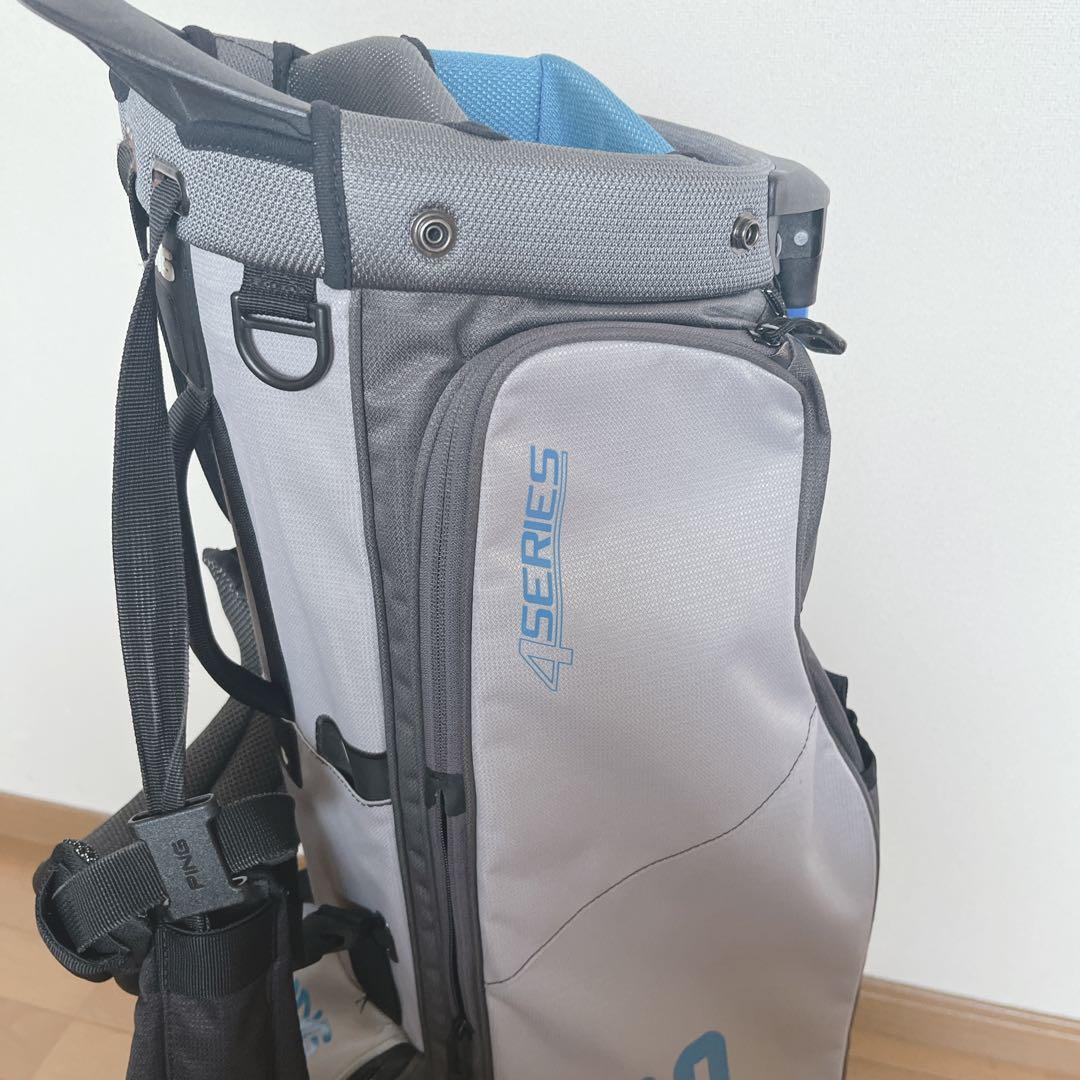 K150 PING 4シリーズ グレー スタンド式キャディバッグ