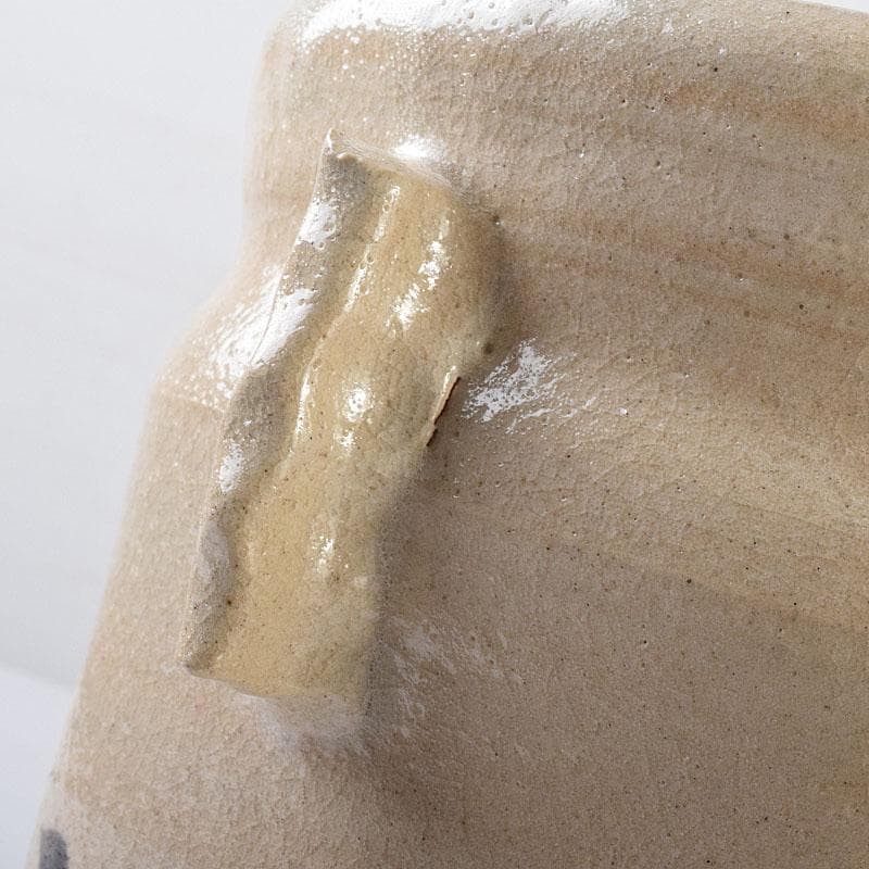 茶道具　人間国宝　荒川豊蔵作　志野焼　古志野　水差　共箱　M　R8690H