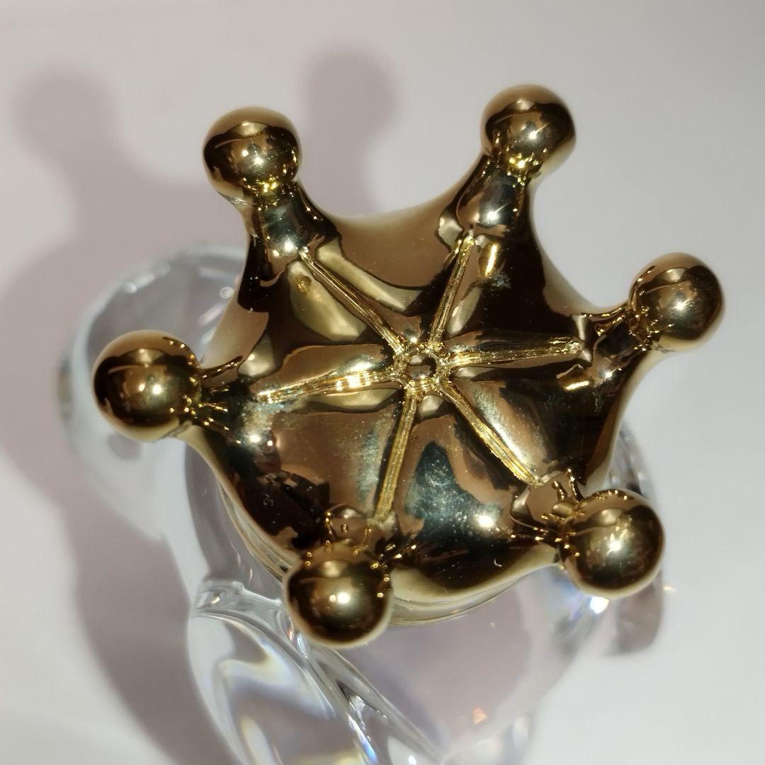 Baccarat クリスタル スヌーピー　王冠付き フィギュリン