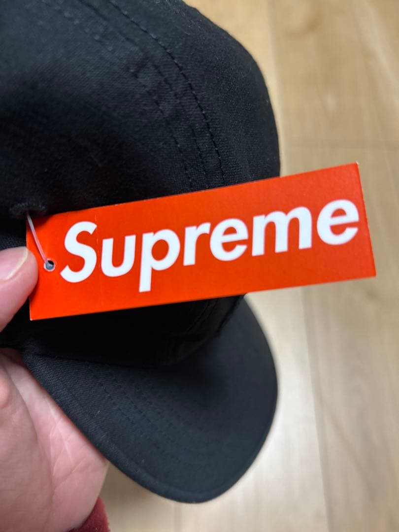 Supreme 黒 キャンプキャップ