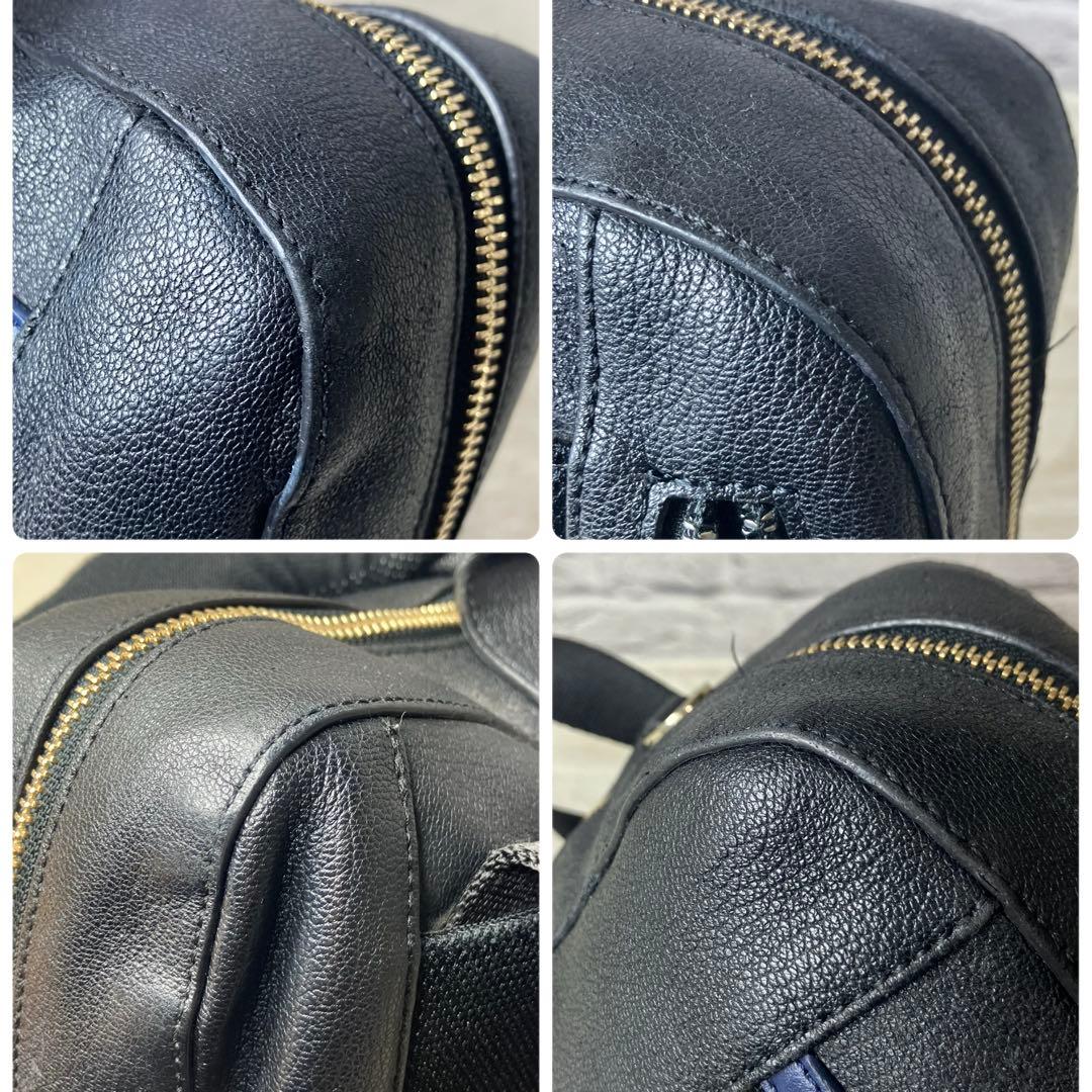 ポールスミス 3way ビジネスバッグ 本革 レザー マルチストライプ 黒