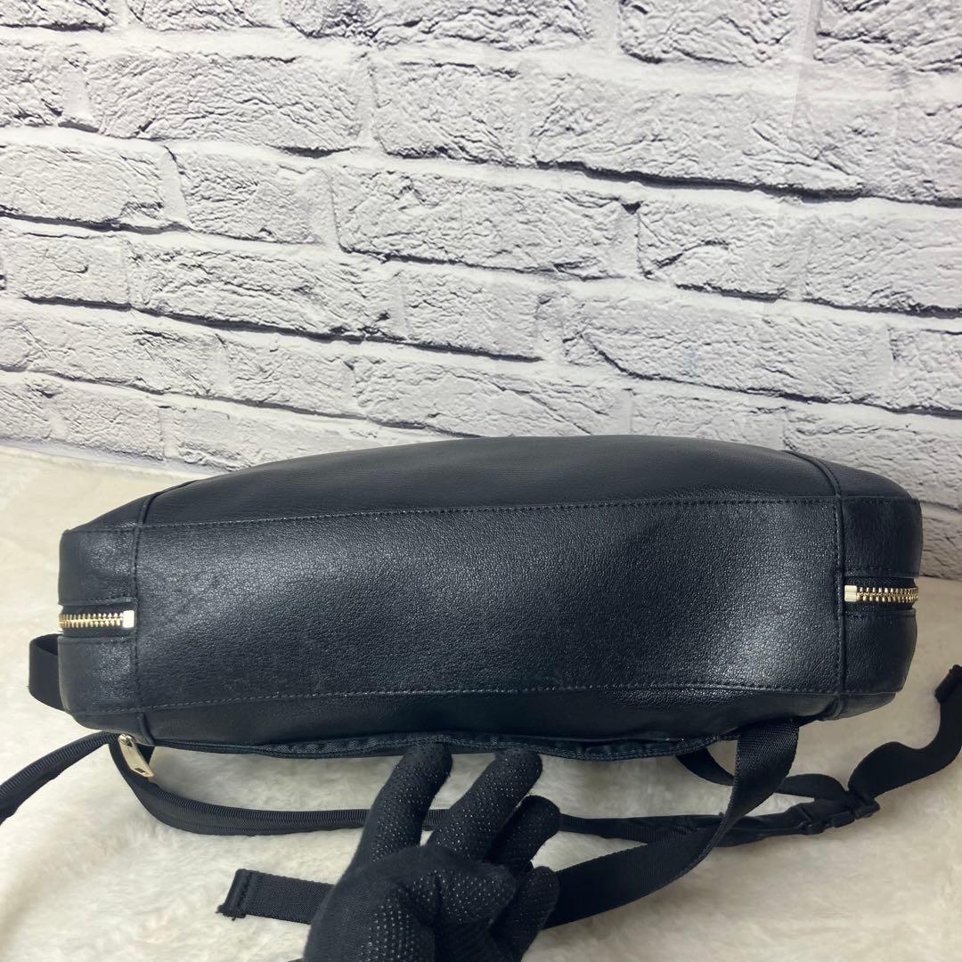 ポールスミス 3way ビジネスバッグ 本革 レザー マルチストライプ 黒