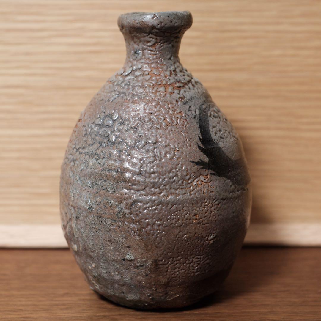 【12月13日まで】丸田宗彦　絵唐津窯変徳利　共箱　共布　栞付き　最高の上り。