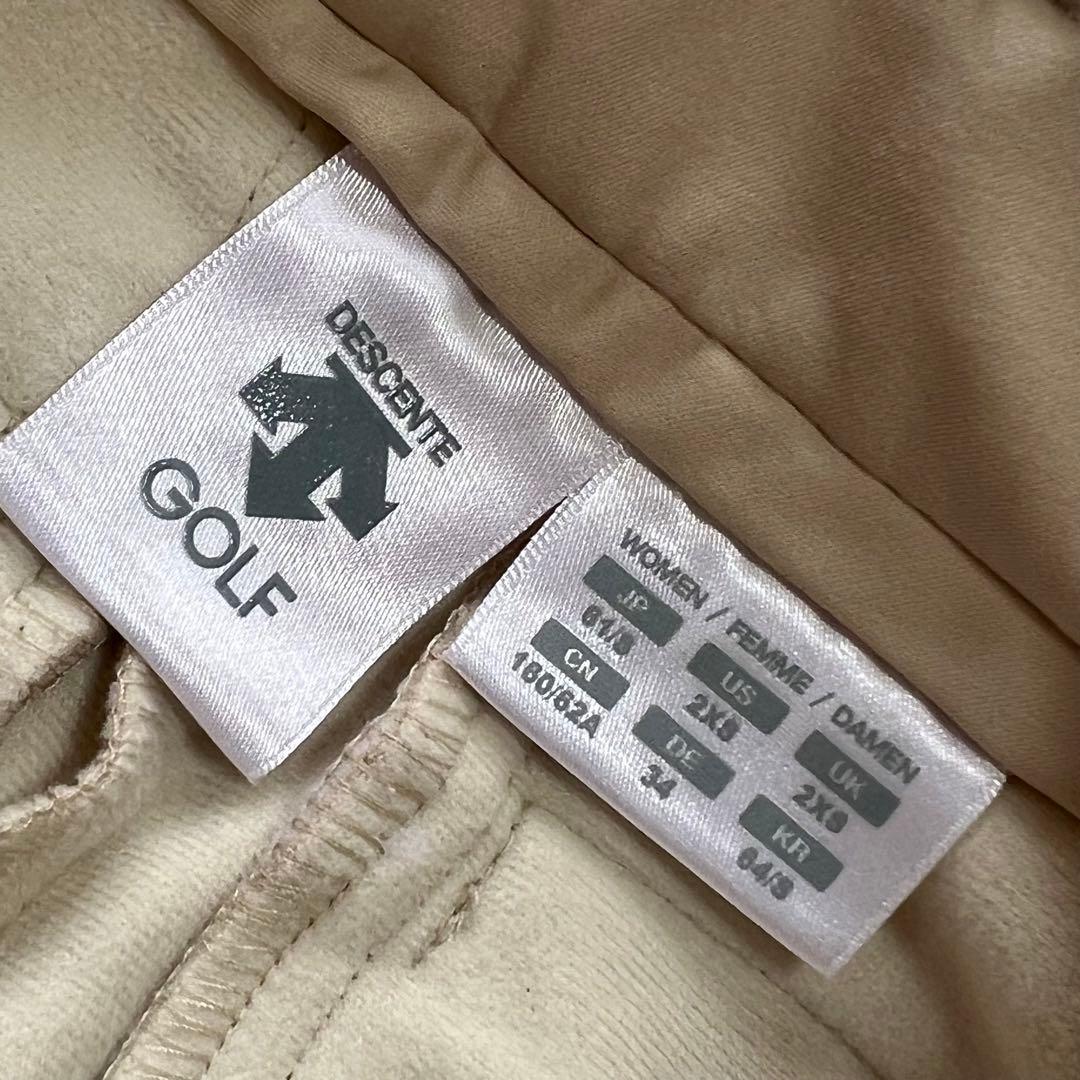 DESCENTE GOLF デサントゴルフ　裏起毛　蓄熱　スカート　S ベージュ