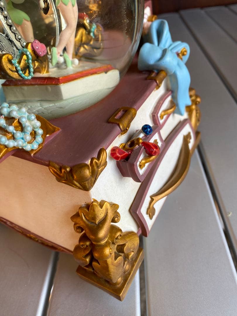 ティンカーベル　スノードーム型オルゴール　ディズニー　オルゴール　スノードーム