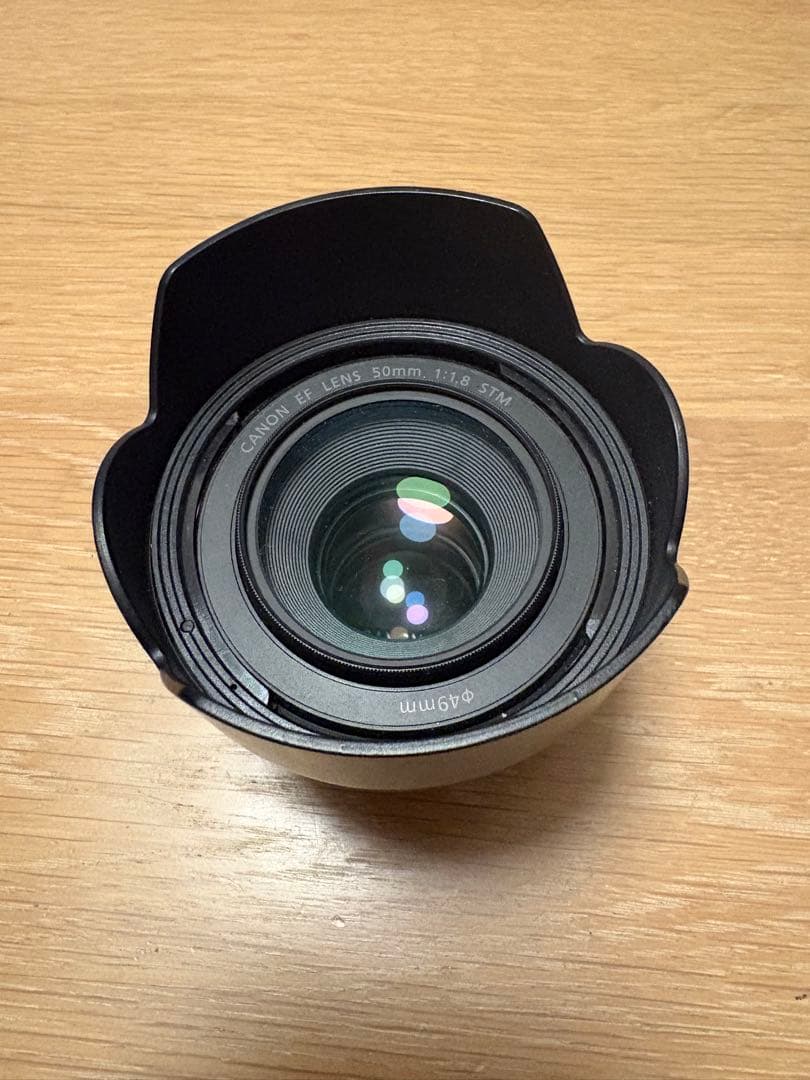 Canon EF 50mm f/1.8 STM レンズ レンズフード付