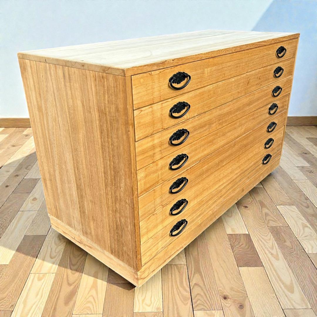 良品✨昭和レトロ✨桐箪笥 7段 和箪笥 天然木 着物収納 和モダン 整理タンス