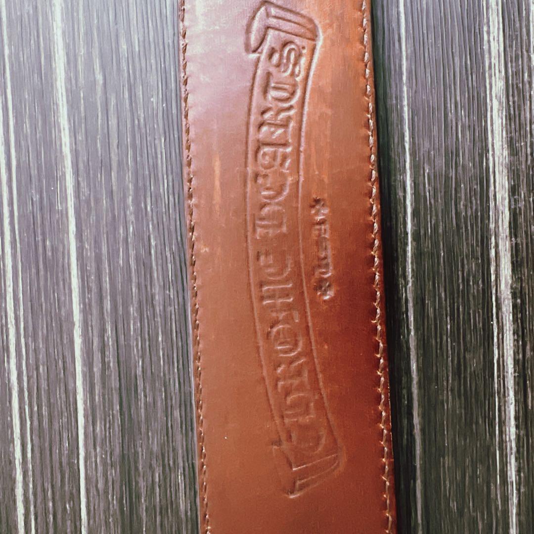 Y クロムハーツ レザーベルト 黒・白・茶