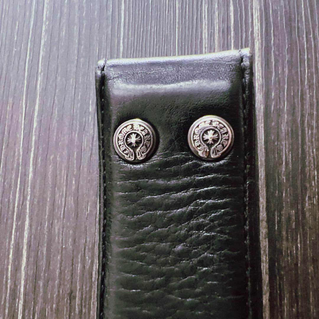 Y クロムハーツ レザーベルト 黒・白・茶