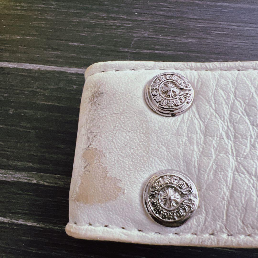 Y クロムハーツ レザーベルト 黒・白・茶