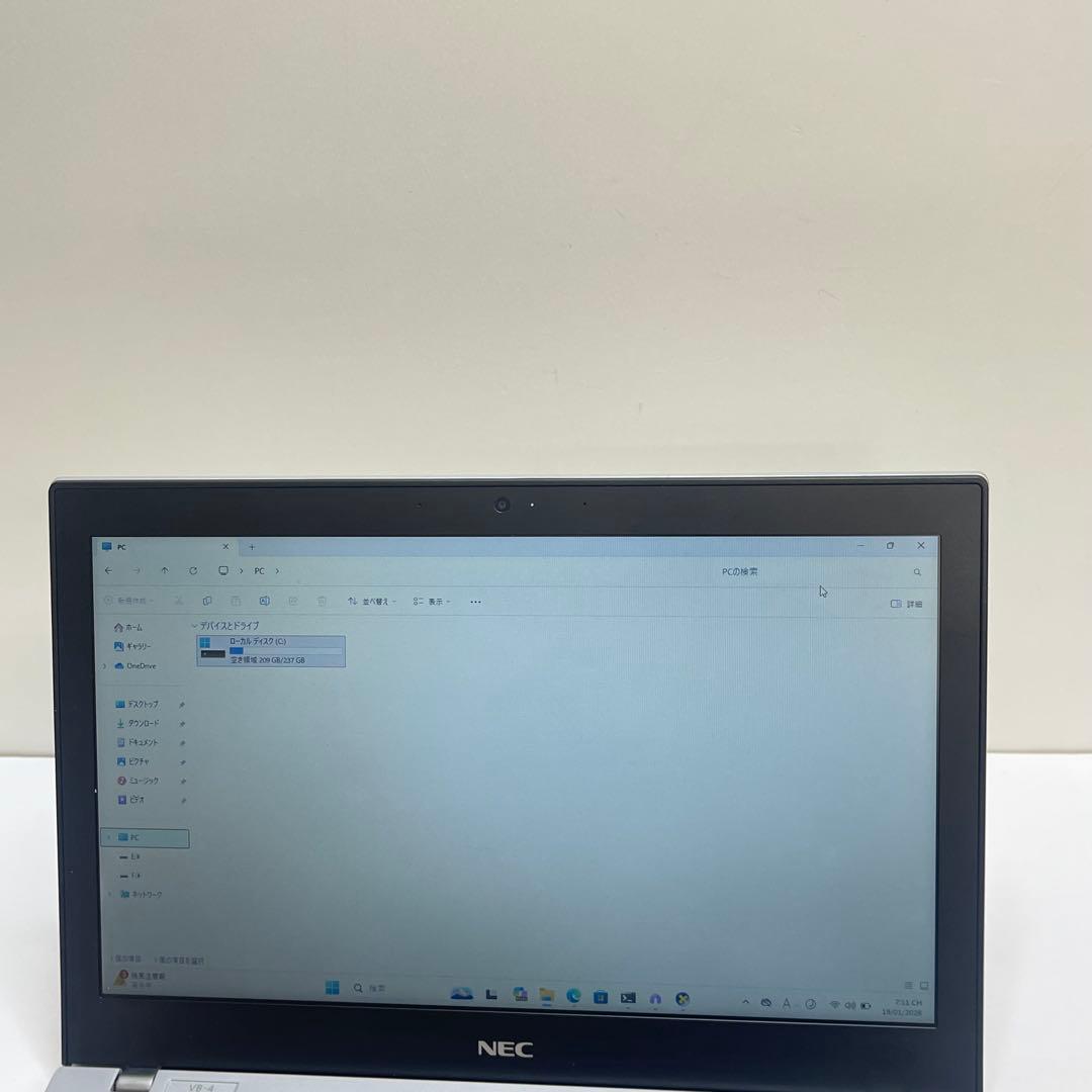 Windowsノート本体 #852 NEC VersaPro VB-4 i5-8350U 8GB 256