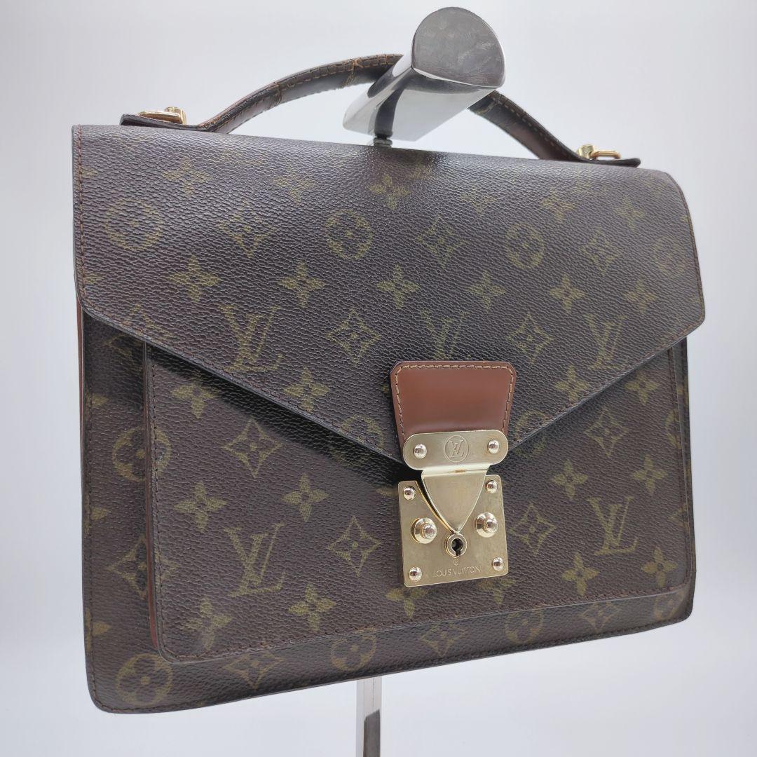 【入手困難・良品】ルイヴィトン☆モノグラム ブリーフケース モンソー28