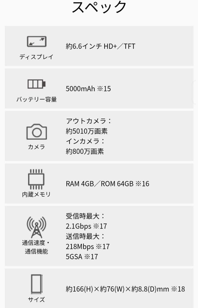 【美品】AQUOS wish5 64GB docomo版（SIMフリー）