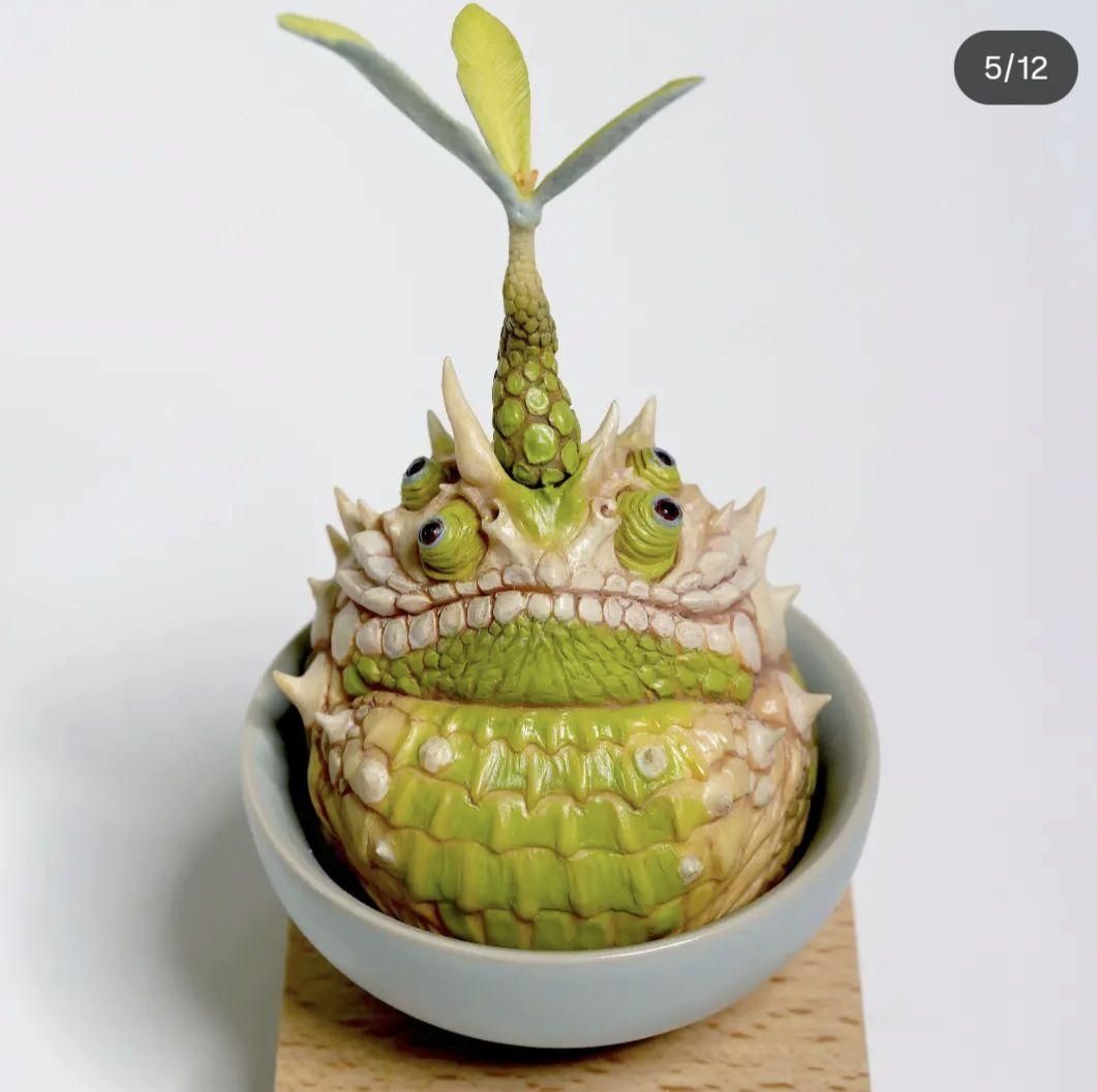 観葉植物　コーデックス　グラキリス　アガベ　オベサ　爬虫類フィギュア