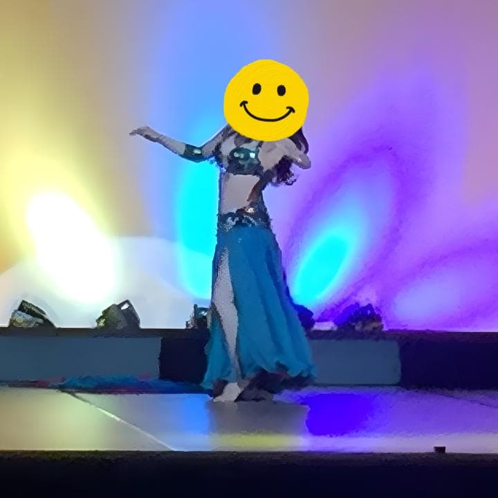 【送料無料】サハルオカーシャ Sahar Okasha ベリーダンス 衣装 青