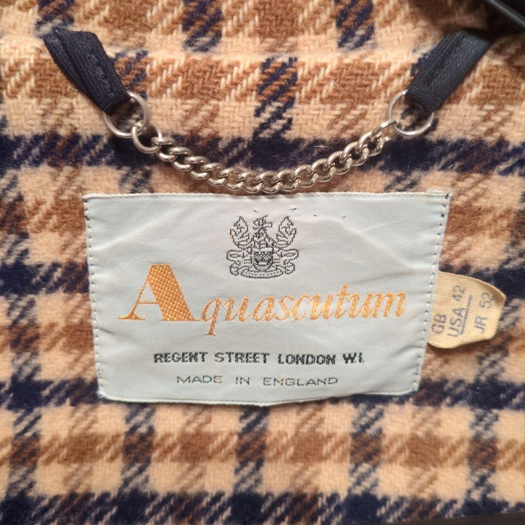 Aquascutum ネイビー ダッフルコート
