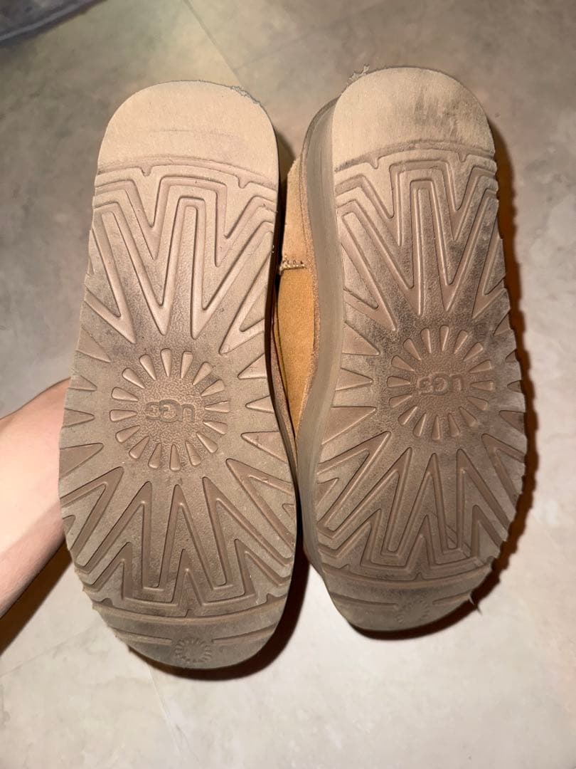 UGG 厚底 ムートンブーツ ショート ブラウン 25cm