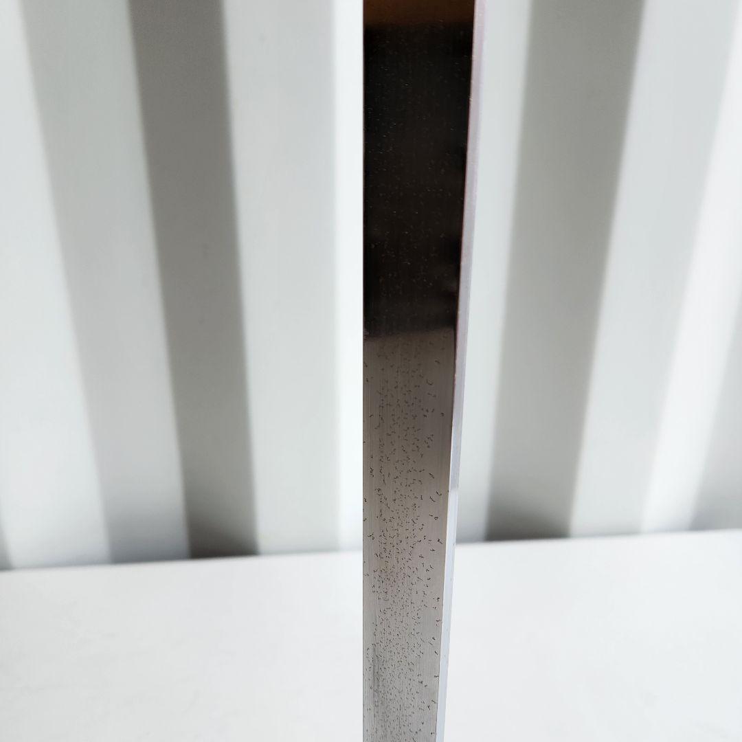 希少　ポストモダン　サイドテーブル　コーヒーテーブル　シルバーx白　45x45