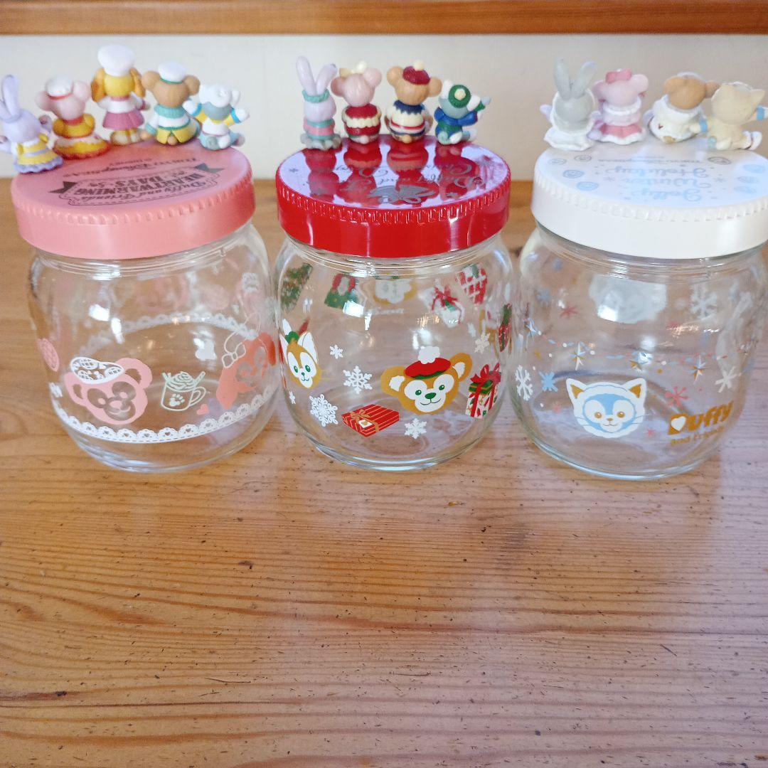 ダッフィーフレンズ 紅茶 フィギュアつき ガラス瓶 7個セット