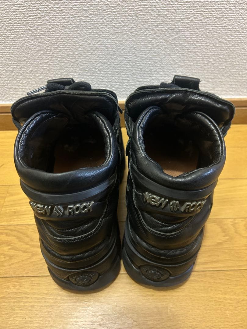 NEW ROCK ブラック 厚底ブーツ