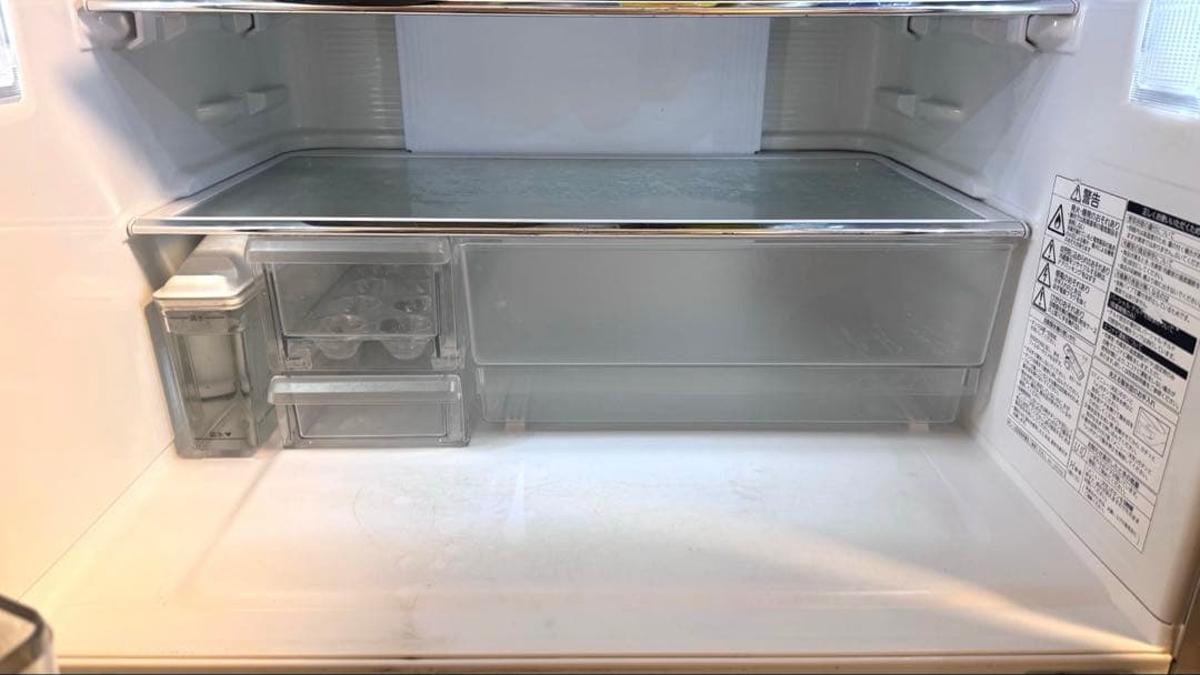 中古 パナソニック 6ドア 冷凍冷蔵庫 470L 木目調ブラウン 2012年製