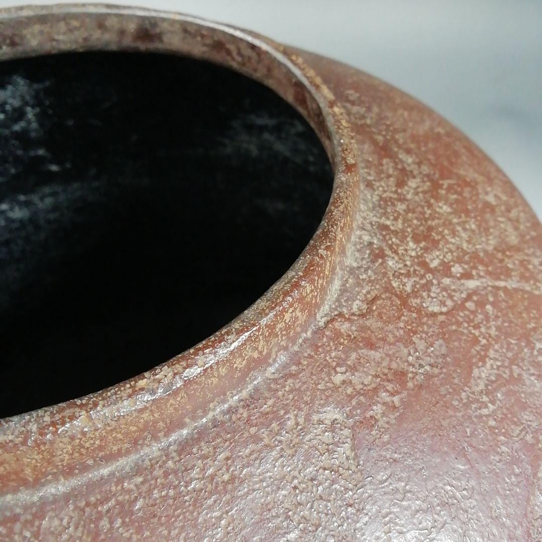 Ｗ１７４　茶釜　『菊文　撫肩丸釜』『釜師　十一代　加藤忠之朗』『鉄釜』　共箱