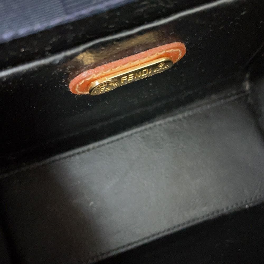 FENDI フェンディ ペカン柄 ハンドバッグ ショルダーバッグ 2way 金具