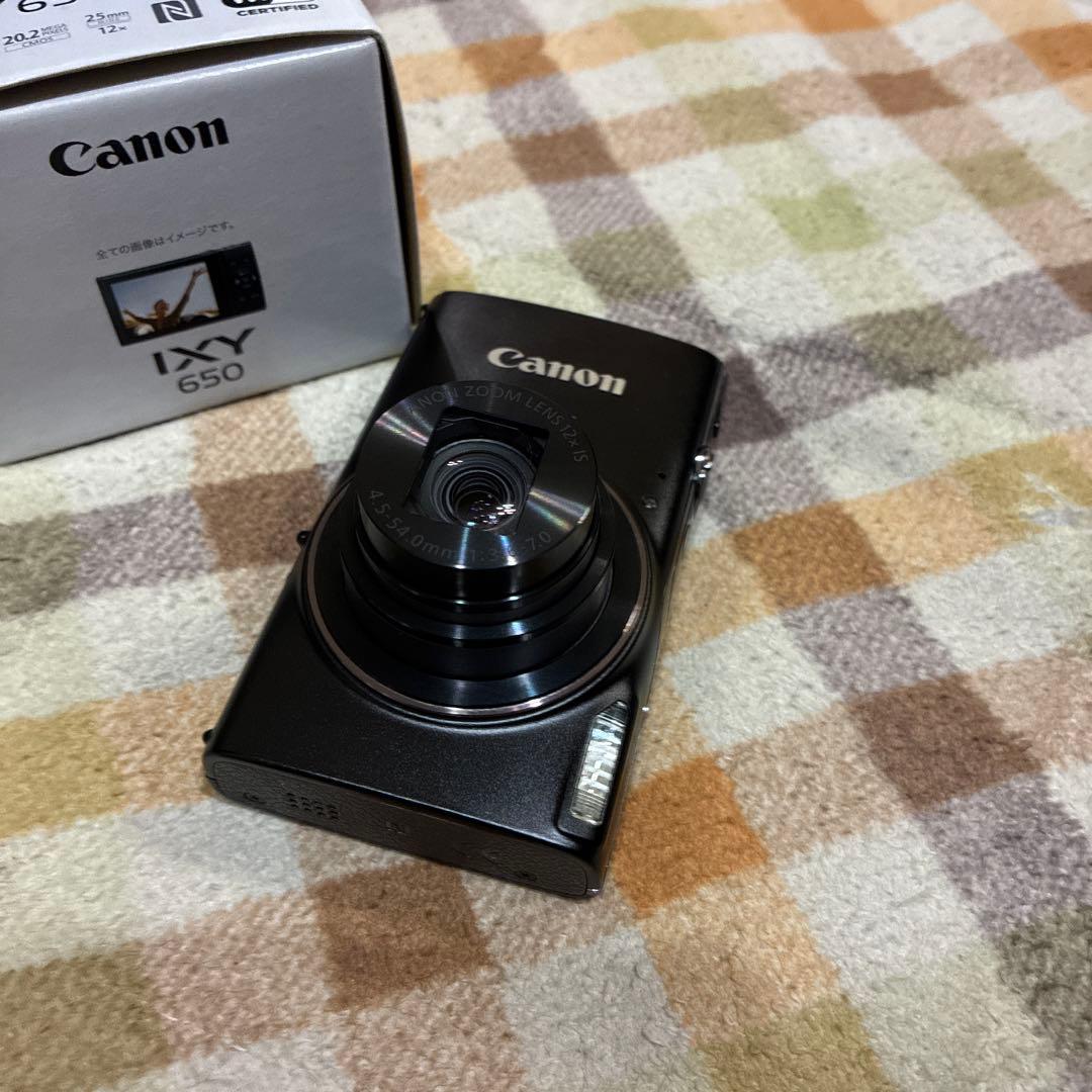 Canon IXY 650 コンパクトデジタルカメラ　ブラック