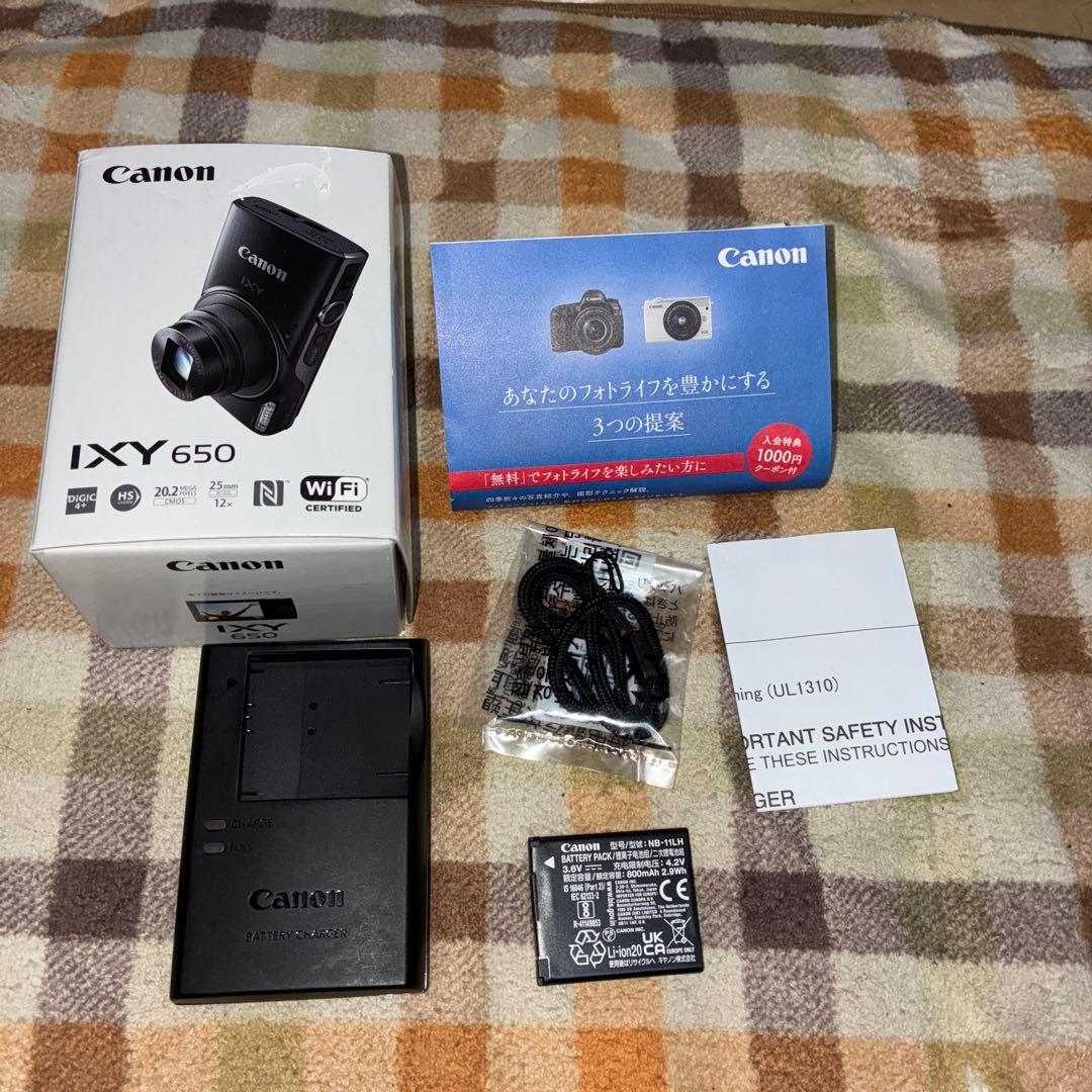 Canon IXY 650 コンパクトデジタルカメラ　ブラック