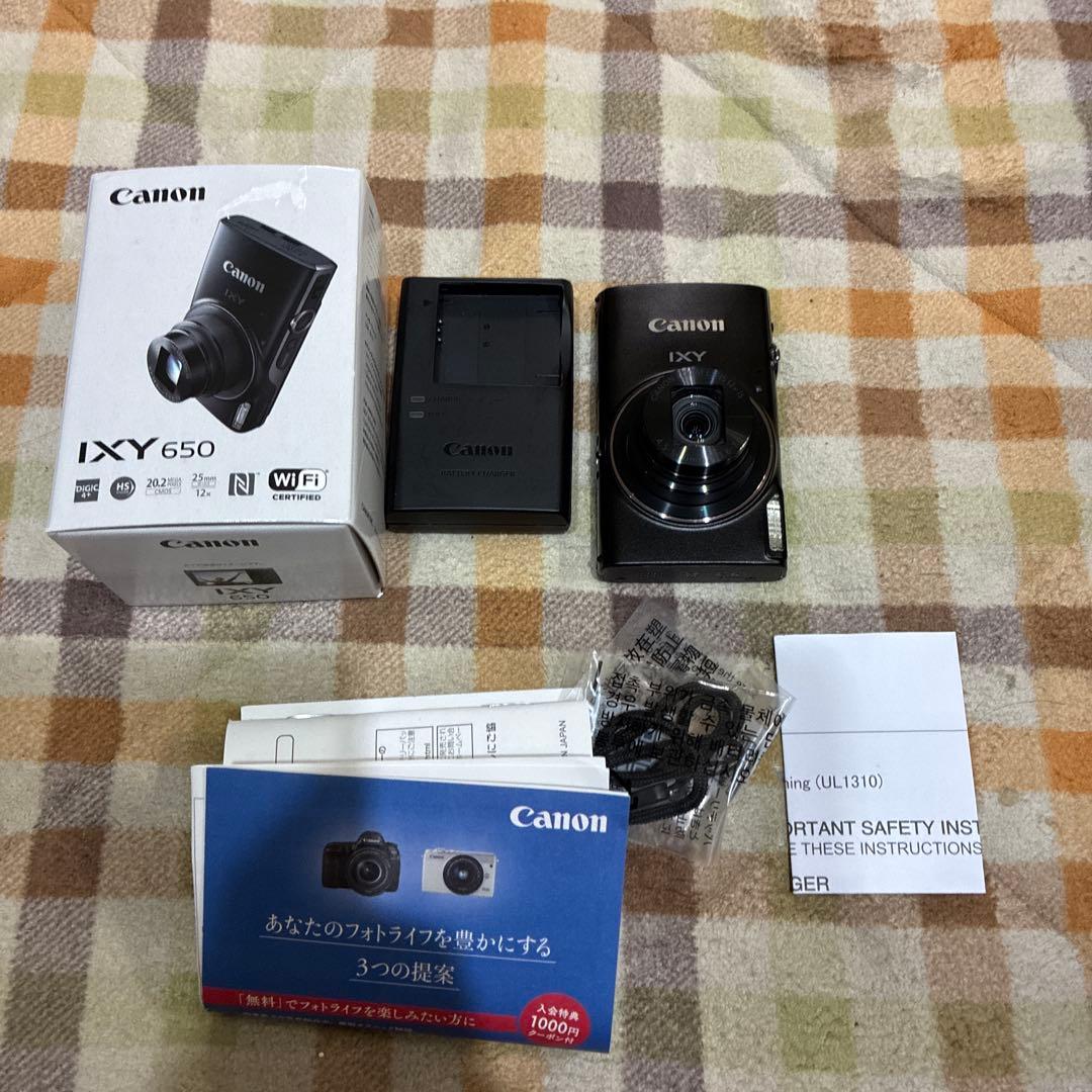 Canon IXY 650 コンパクトデジタルカメラ　ブラック