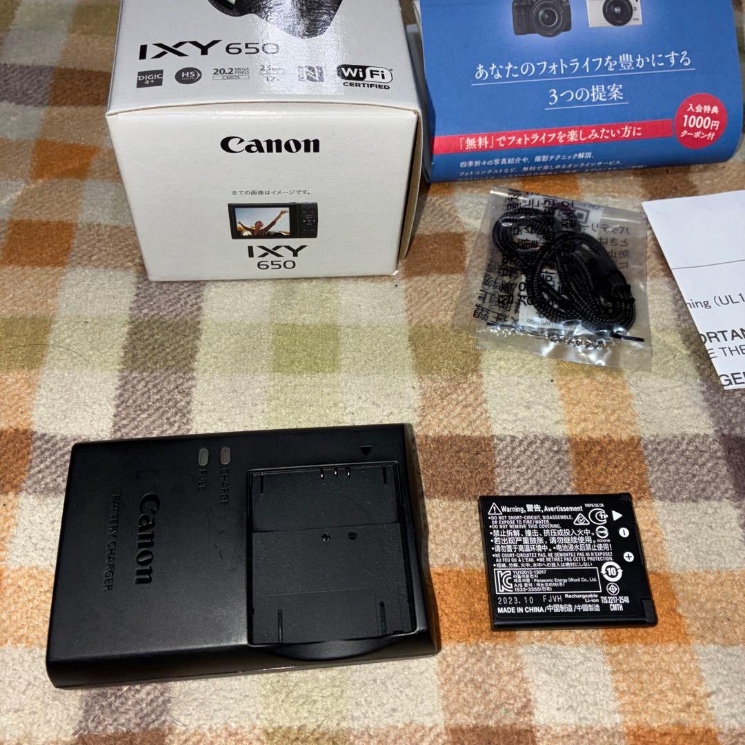 Canon IXY 650 コンパクトデジタルカメラ　ブラック