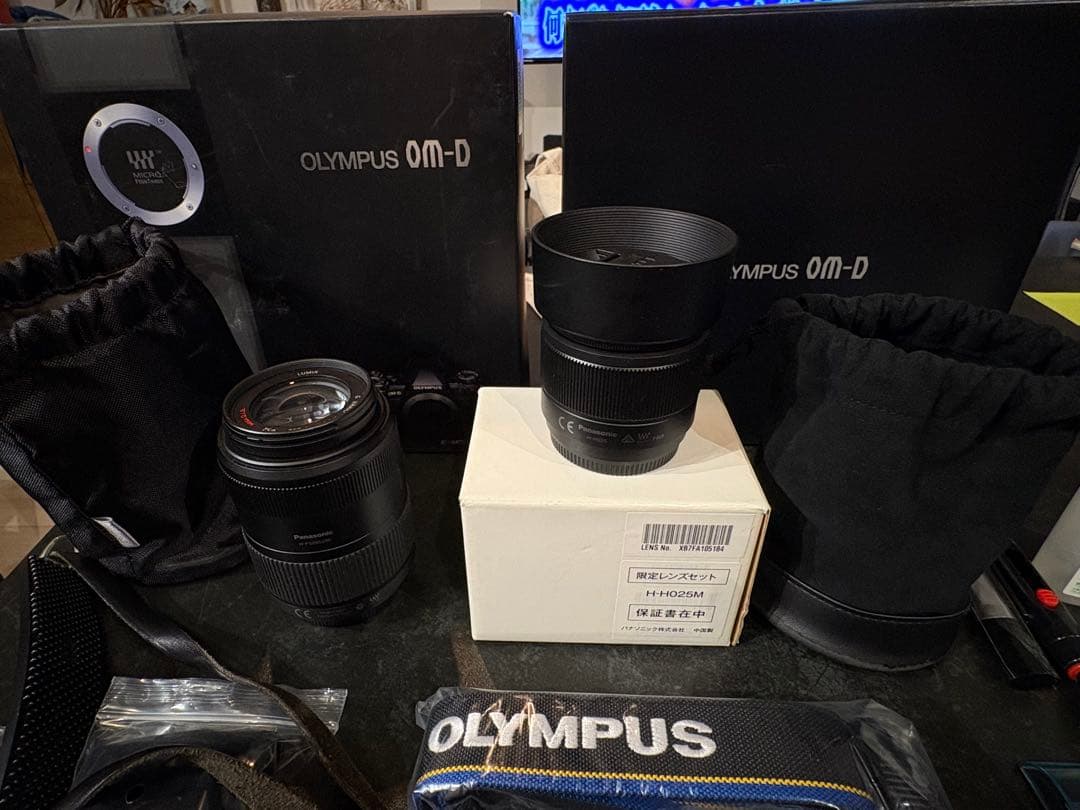 OLYMPUS OM-D E-M5 Mark II レンズ他[おまけ 防湿庫付]