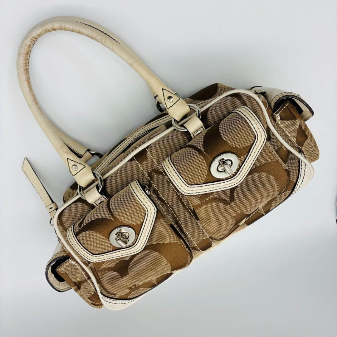 archive y2k コーチ ターンロック ミニボストン ハンドバッグ