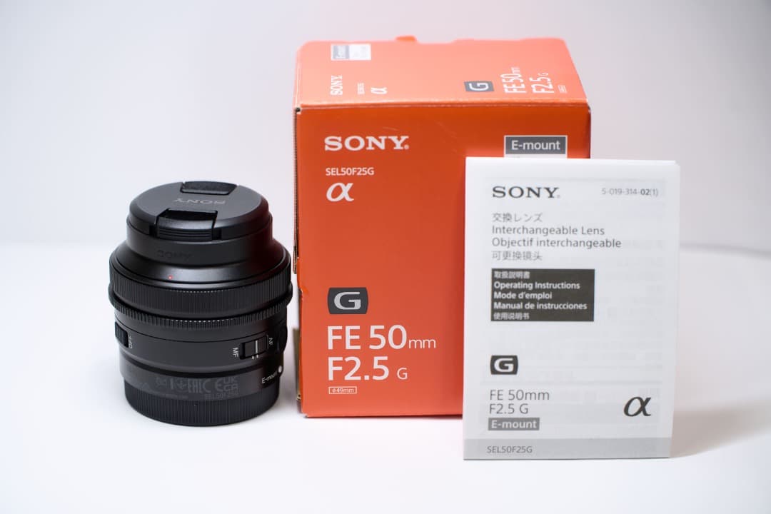 SONY FE 2.5/50 G 単焦点レンズ(美品)
