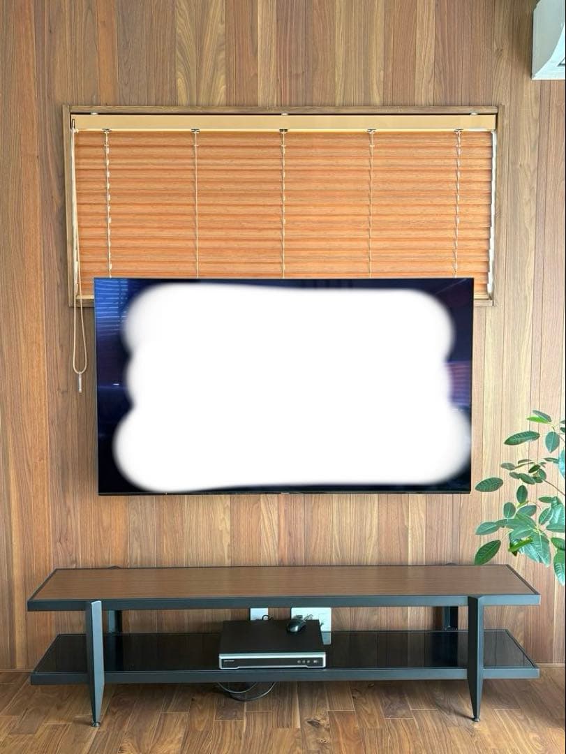 桜屋工業 TVボード 幅1800 ウォールナット ブラック