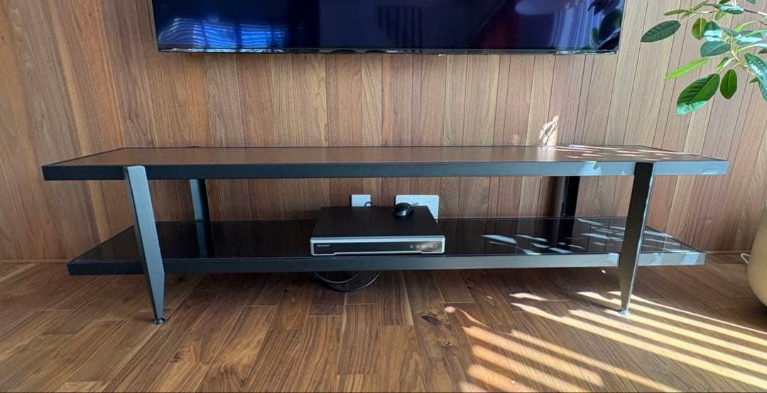 桜屋工業 TVボード 幅1800 ウォールナット ブラック