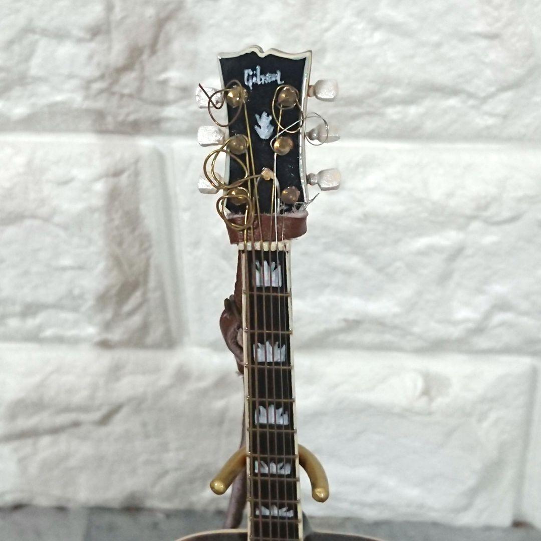 稀少 GIBSON SJ-200 ミニチュアギター 模型 スタンド ケース付