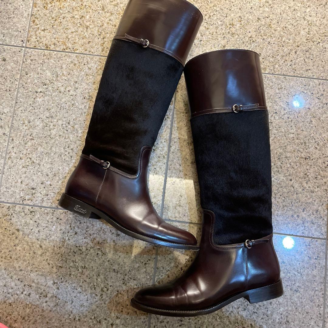 m*o様 【GUCCI】お値下げ不可　ロングブーツ　35 1/2