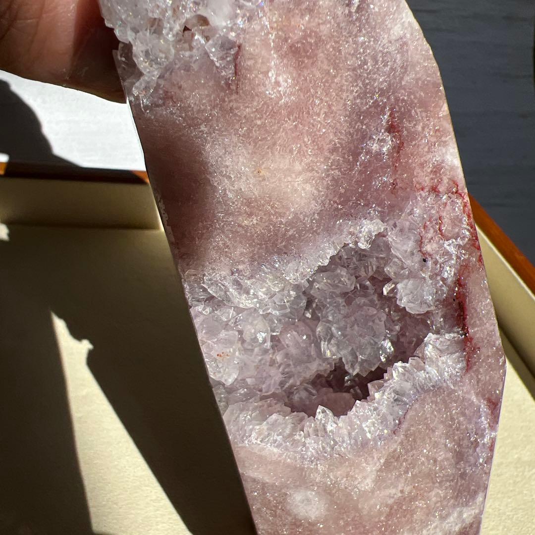天然石　ピンクアメジスト　タワー