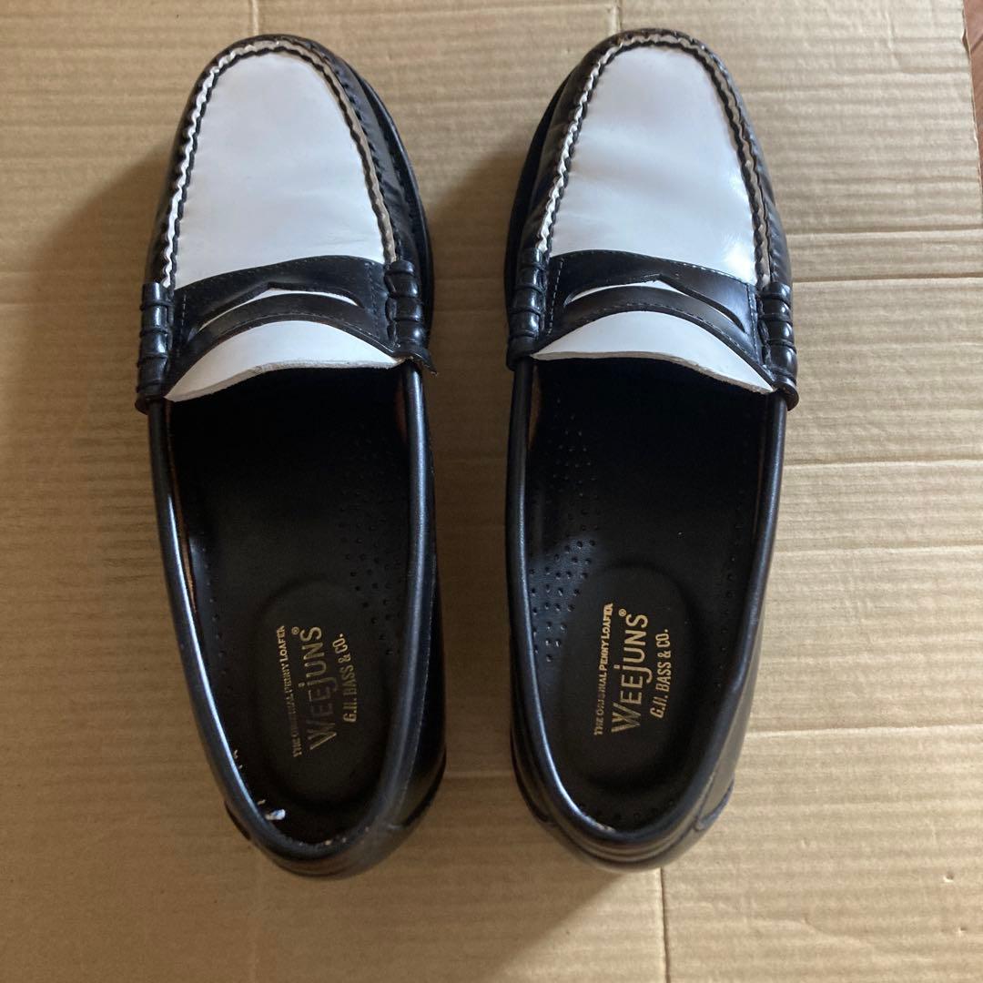 G.H. Bass & Co. (ジーエイチ・バス) ローファー　黒/白