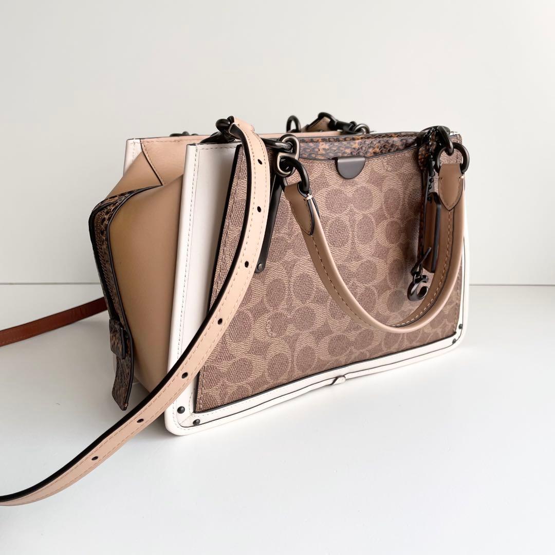 コーチ COACH ハンドバッグ ドリーマー シグネチャー パイソン 新品保管