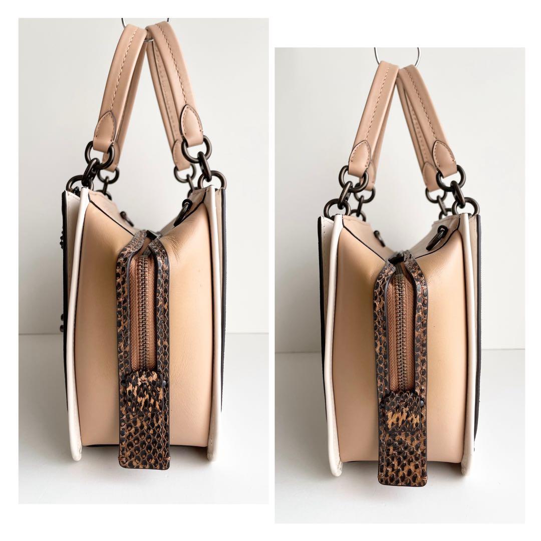 コーチ COACH ハンドバッグ ドリーマー シグネチャー パイソン 新品保管