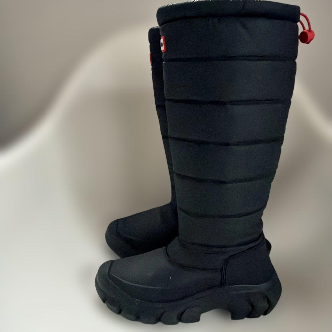 HUNTER スノーブーツ ロングブーツ イントレピッド ブラック