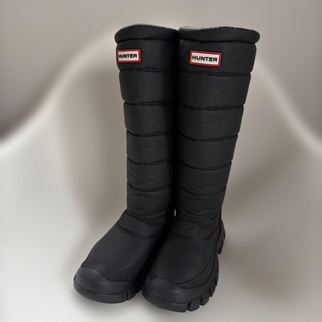 HUNTER スノーブーツ ロングブーツ イントレピッド ブラック